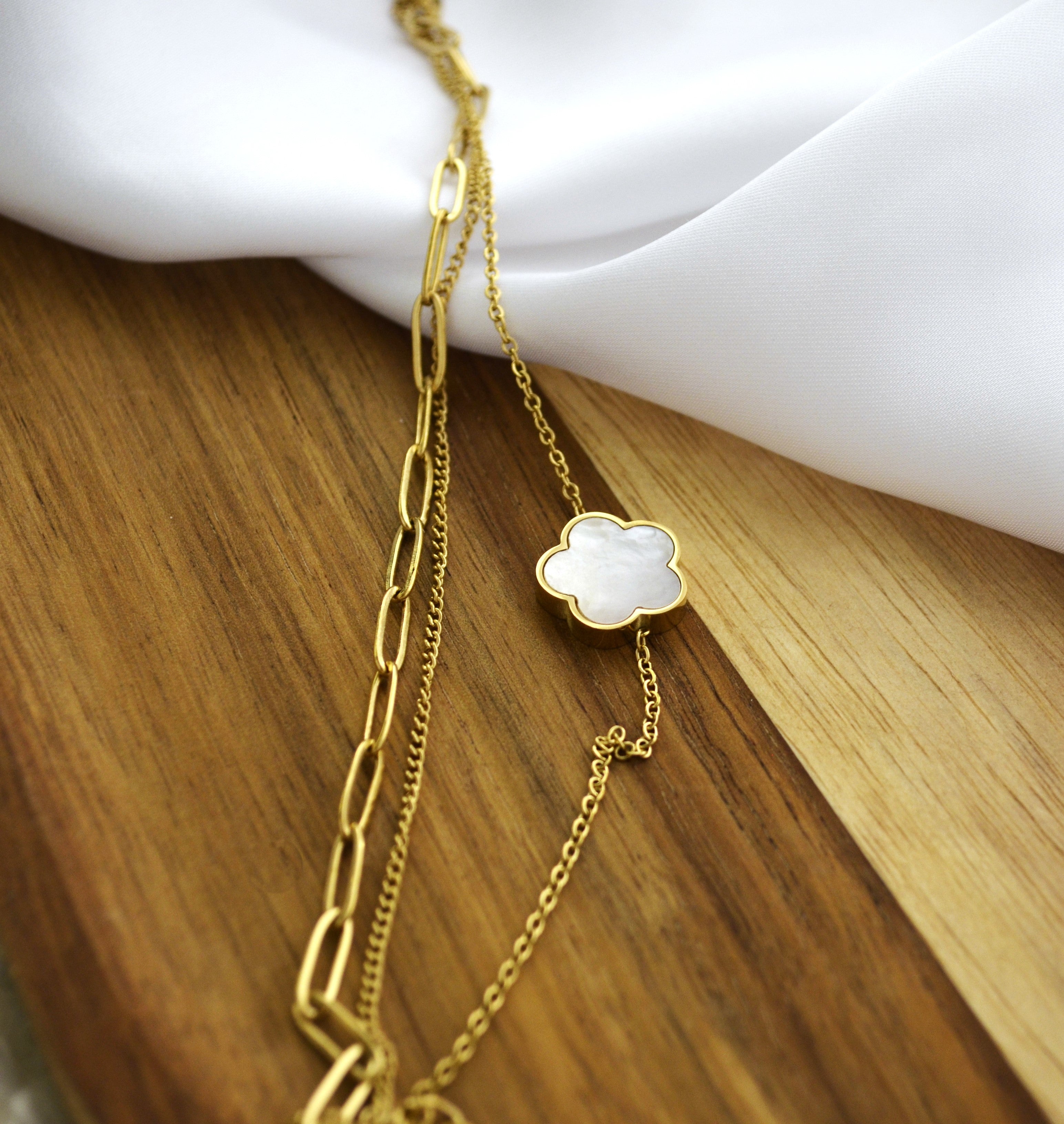 Bratara din otel inoxidabil - Lucky Charm Solitaire