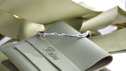 Bratara din Argint Reins cu enamel albastru - Ice Lake Bangle, vedere detaliata, 02R01-0020