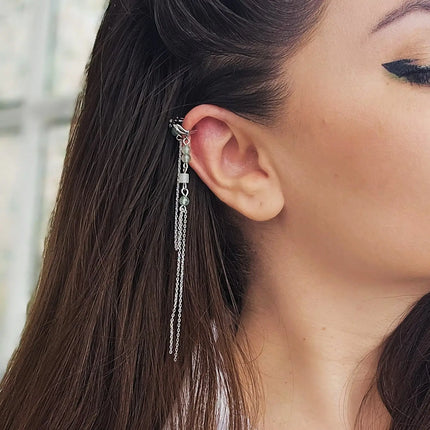 Cercel Singural din argint 925 - Sylvan Oasis - Model 2