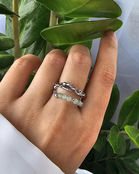 Inel din Argint 925 Placat cu Rodiu - Sylvan Oasis - Model