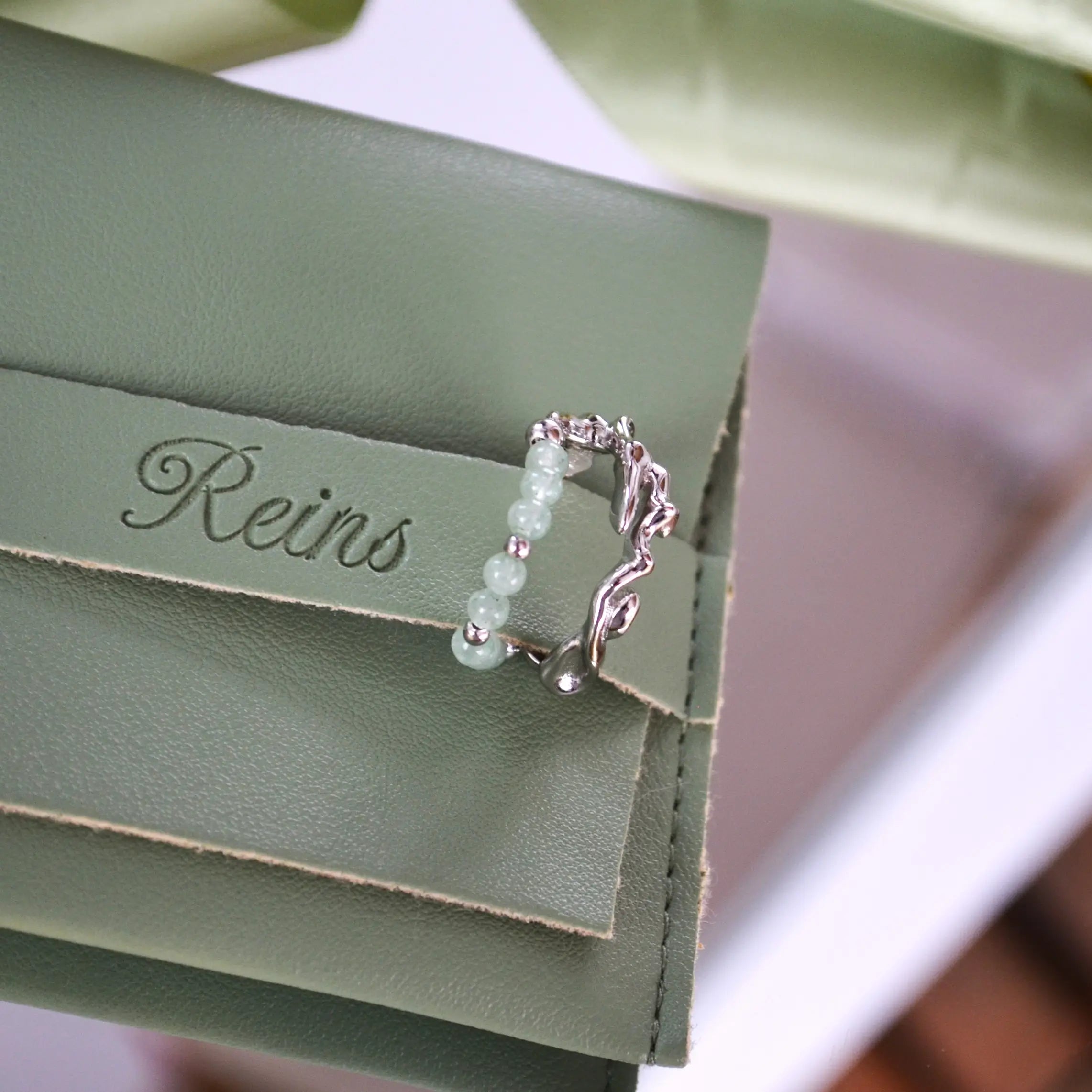 Inel din Argint 925 Placat cu Rodiu - Sylvan Oasis poza Detaliu