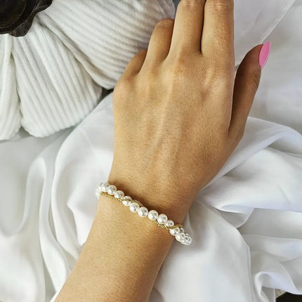 Bratara din argint 925 cu perla naturala de apa dulce - vedere model