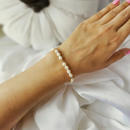 Bratara din argint 925 cu perle naturale de apa dulce - vedere model