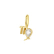 Colier din Argin 925, placat cu aur galben de 18k si piatra semipretioasa Zirconiu - Semn Zodiacal Fecioara cu vedere pe fond Alb 01R01-0024F