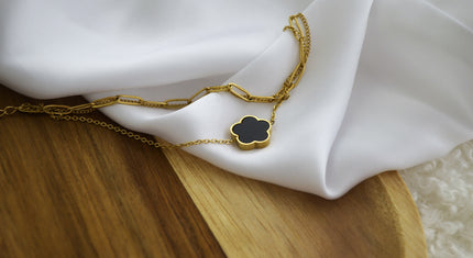 Bratara din otel inoxidabil - Lucky Charm Solitaire