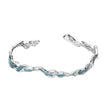  Bratara din Argint Reins cu enamel albastru - Ice Lake Bangle, vedere pe fundal alb, 02R01-0020