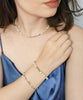 Bratara din Argint Reins cu perle si Zirconiu Incolor- Ice pearl, vedere pe model, 02R01-0009
