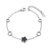 Bratara din otel inoxidabil Reins, placata cu rodiu – Lucky Charm, vedere pe fundal alb, 02S02-0008B