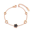 Bratara din otel inoxidabil Reins, placata cu aur roz de 18k – Lucky Charm, vedere pe fundal alb, 02S02-0008RB
