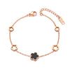 Bratara din otel inoxidabil Reins, placata cu aur roz de 18k – Lucky Charm, vedere pe fundal alb, 02S02-0008RB