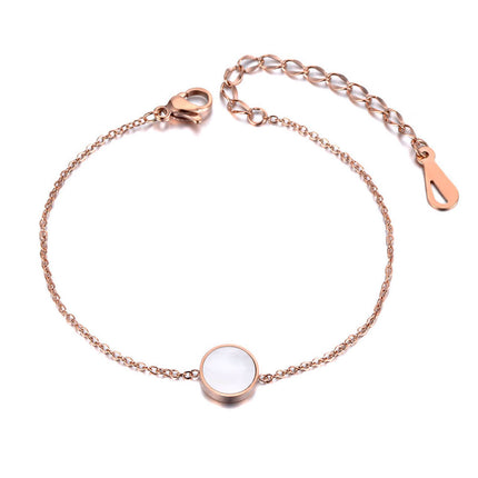 Bratara din otel inoxidabil Reins, placata cu aur roz de 18k – Mellow, vedere pe fundal alb, 02S02-0002R