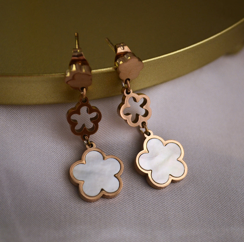 Cercei din otel inoxidabil - Lucky Trio