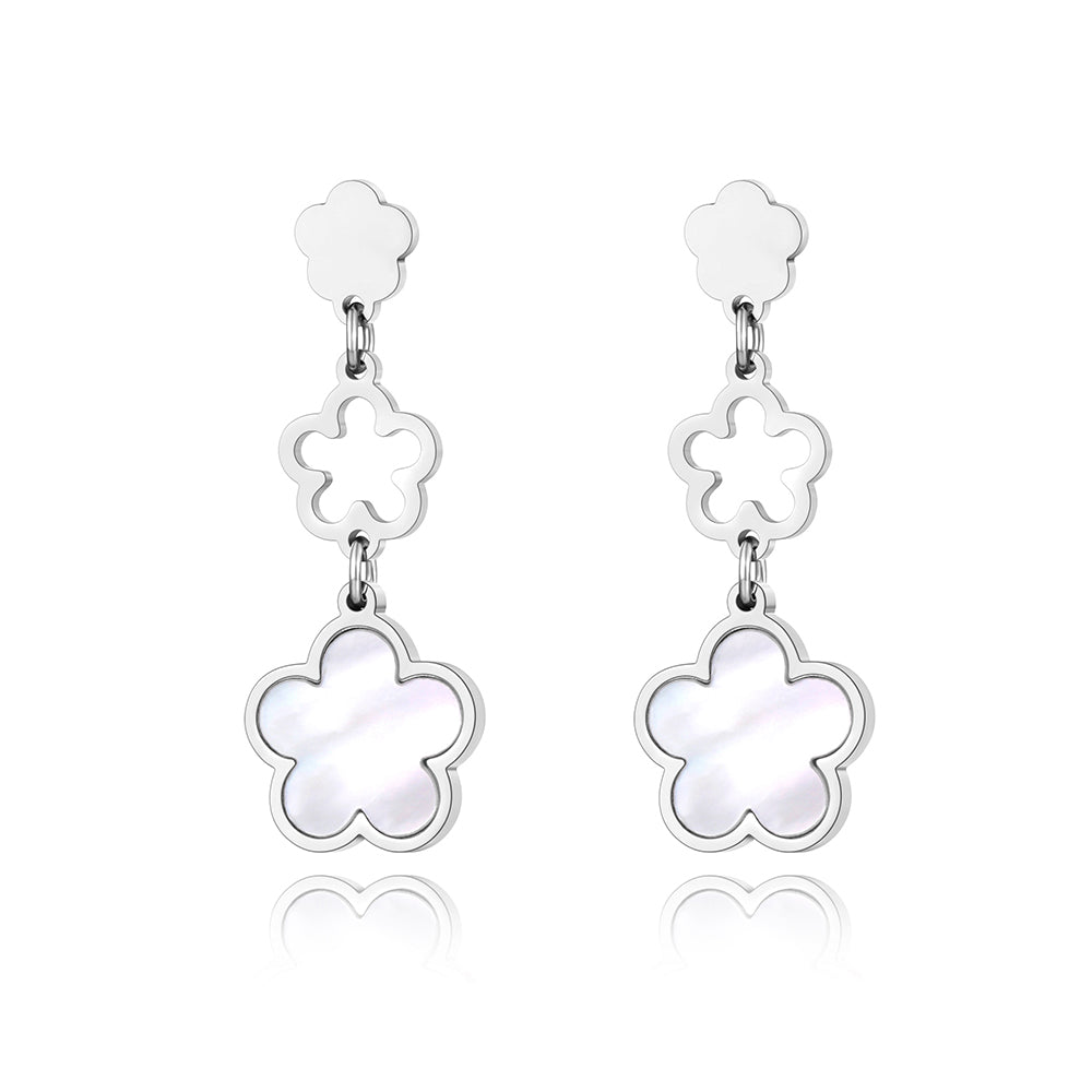 Cercei din otel inoxidabil - Lucky Trio